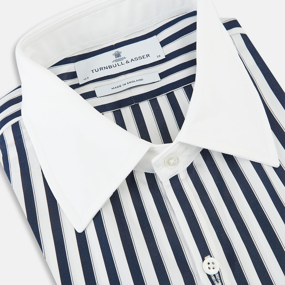 SHIRTS RF WH WESTMINSTER CLSDCR WH 3BC WHT STR NVY 14.5