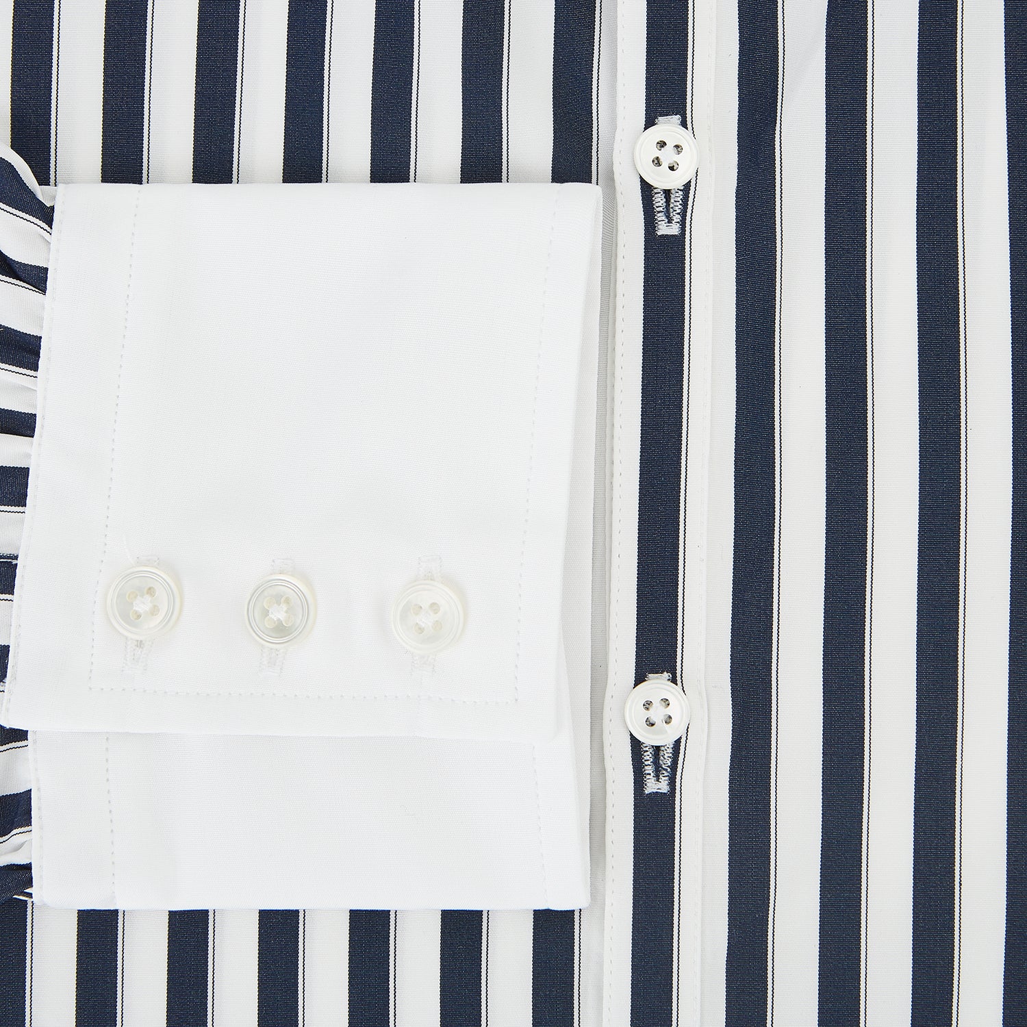 View 4 of product SHIRTS RF WH WESTMINSTER CLSDCR WH 3BC WHT STR NVY 14.5