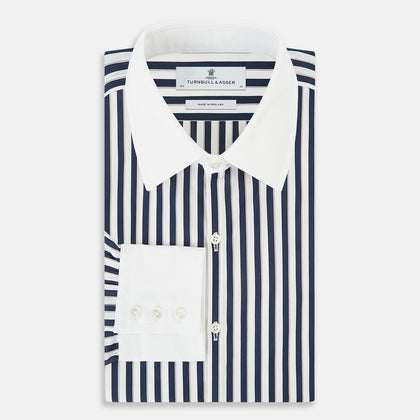 SHIRTS RF WH WESTMINSTER CLSDCR WH 3BC WHT STR NVY Image 4