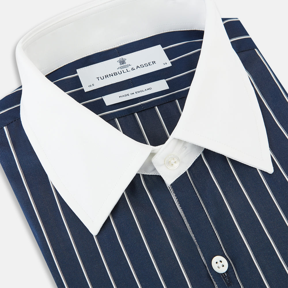SHIRTS RF WH WESTMINSTER CLSDCR WH 3BC WHT STR NVY 15.5