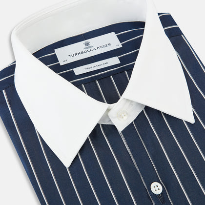 SHIRTS RF WH WESTMINSTER CLSDCR WH 3BC WHT STR NVY Image 1