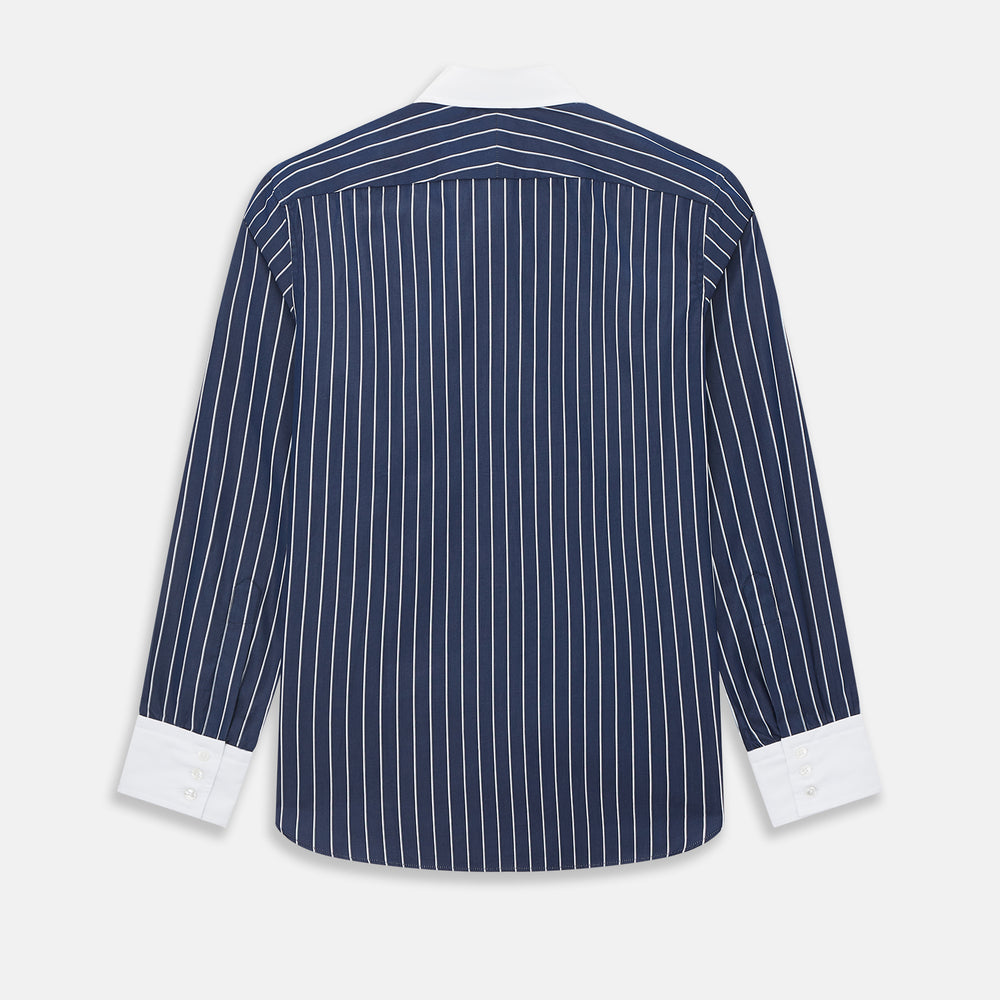 SHIRTS RF WH WESTMINSTER CLSDCR WH 3BC WHT STR NVY 15.5