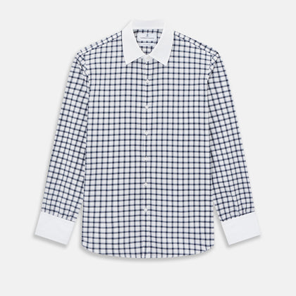 SHIRTS RF WH WESTMINSTER CLSD CLR WH 3BC NVY CHK