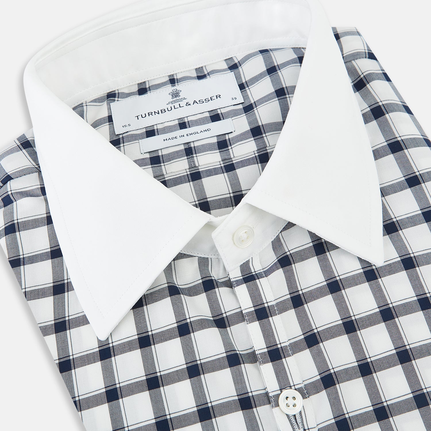 View 2 of product SHIRTS RF WH WESTMINSTER CLSD CLR WH 3BC NVY CHK 19