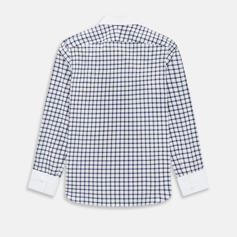 SHIRTS RF WH WESTMINSTER CLSD CLR WH 3BC NVY CHK 19