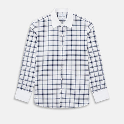 SHIRTS RF WH WESTMINSTER CLSD CLR WH 3BC NVY CHK