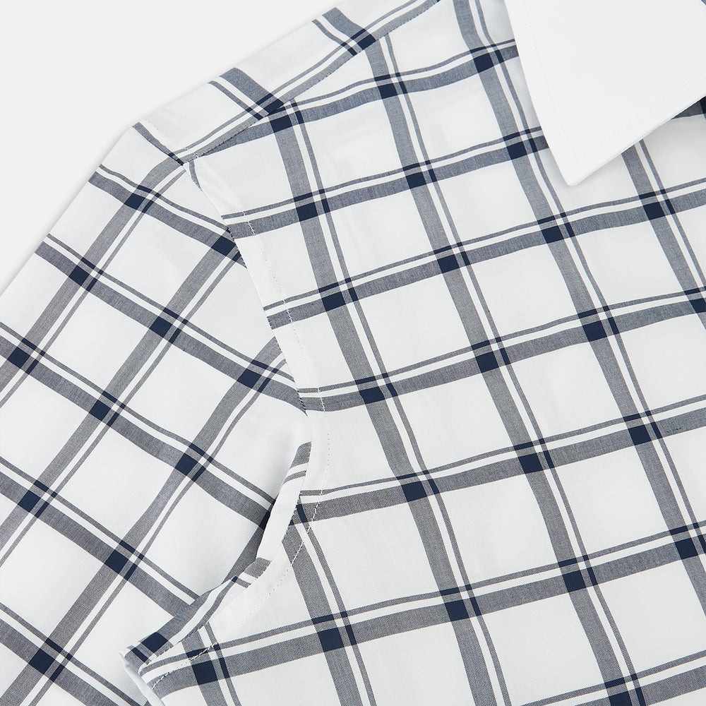 SHIRTS RF WH WESTMINSTER CLSD CLR WH 3BC NVY CHK 19