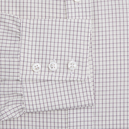 Purple Graph Check Mayfair Shirt Image 2