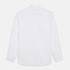 View 3 of product The Turnbull & Asser White Tailored Fit Dress Shirt, featuring a classic collar and button cuffs, is neatly displayed against a white background—perfect as a black tie shirt for formal occasions.