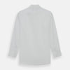 View 3 of product Turnbull & Asser's Tailored Fit Plain White Cotton Shirt features a Kent collar and double cuffs, shown on a white background.