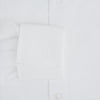 View 4 of product Turnbull & Asser's Tailored Fit Plain White Cotton Shirt features a Kent collar and double cuffs, shown on a white background.