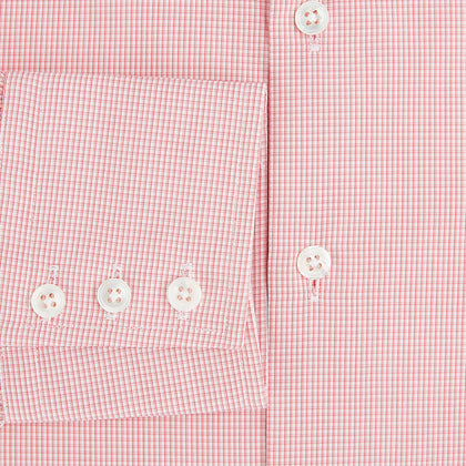 CORAL COTTON MINI CHECKED SHIRT Image 3