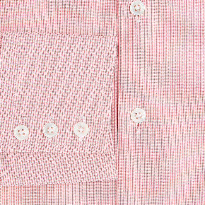 CORAL COTTON MINI CHECKED SHIRT Image 3