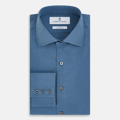 SHIRTS NEW TF KENT CLR 3BC STEEL GRAY/NAVY STRIPE Image 4