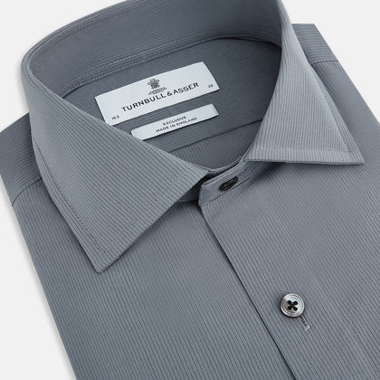 SHIRTS NEW TF KENT CLR 3BC GRAY/NAVY STRIPE Image 1