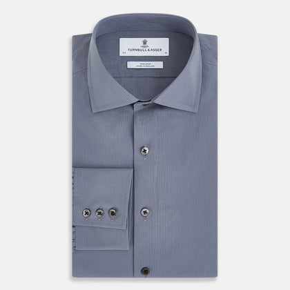 SHIRTS NEW TF KENT CLR 3BC GRAY/NAVY STRIPE Image 4
