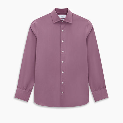 Pinstriped Antique Pink Tailored Fit Shirt in Cotton Image 6