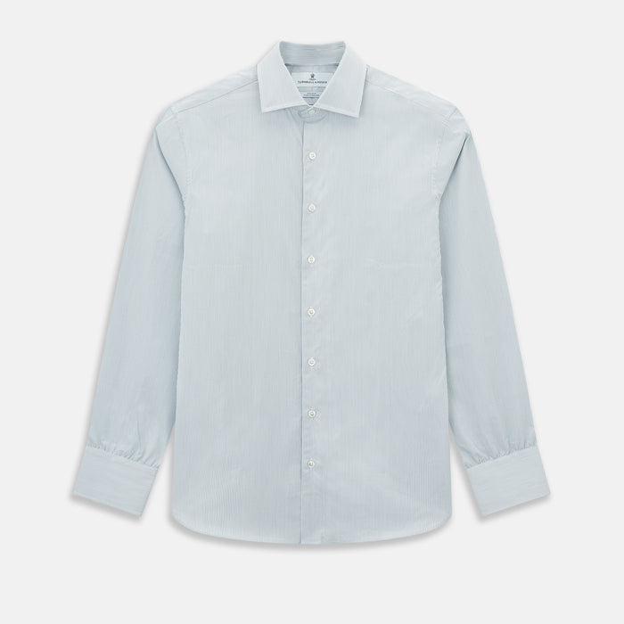 Steel Grey Micro-Tattersall Check Belgravia Shirt