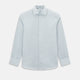 Steel Grey Micro-Tattersall Check Belgravia Shirt 17.5