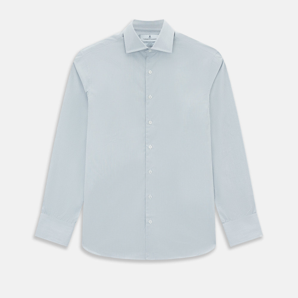 Steel Grey Ripple Double Pinstripe Belgravia Shirt 16.5