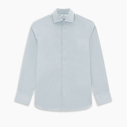 Steel Grey Ripple Double Pinstripe Belgravia Shirt Image 6