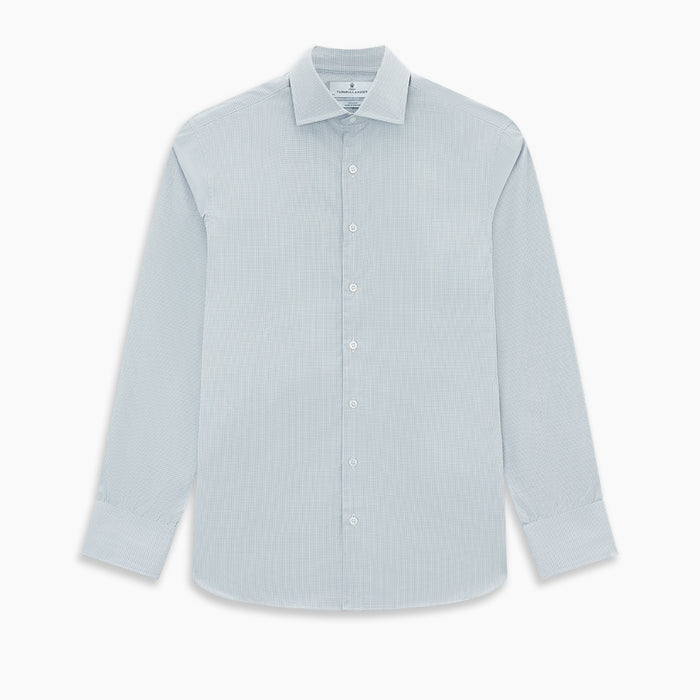 Steel Grey Ripple Double Pinstripe Belgravia Shirt Image 6