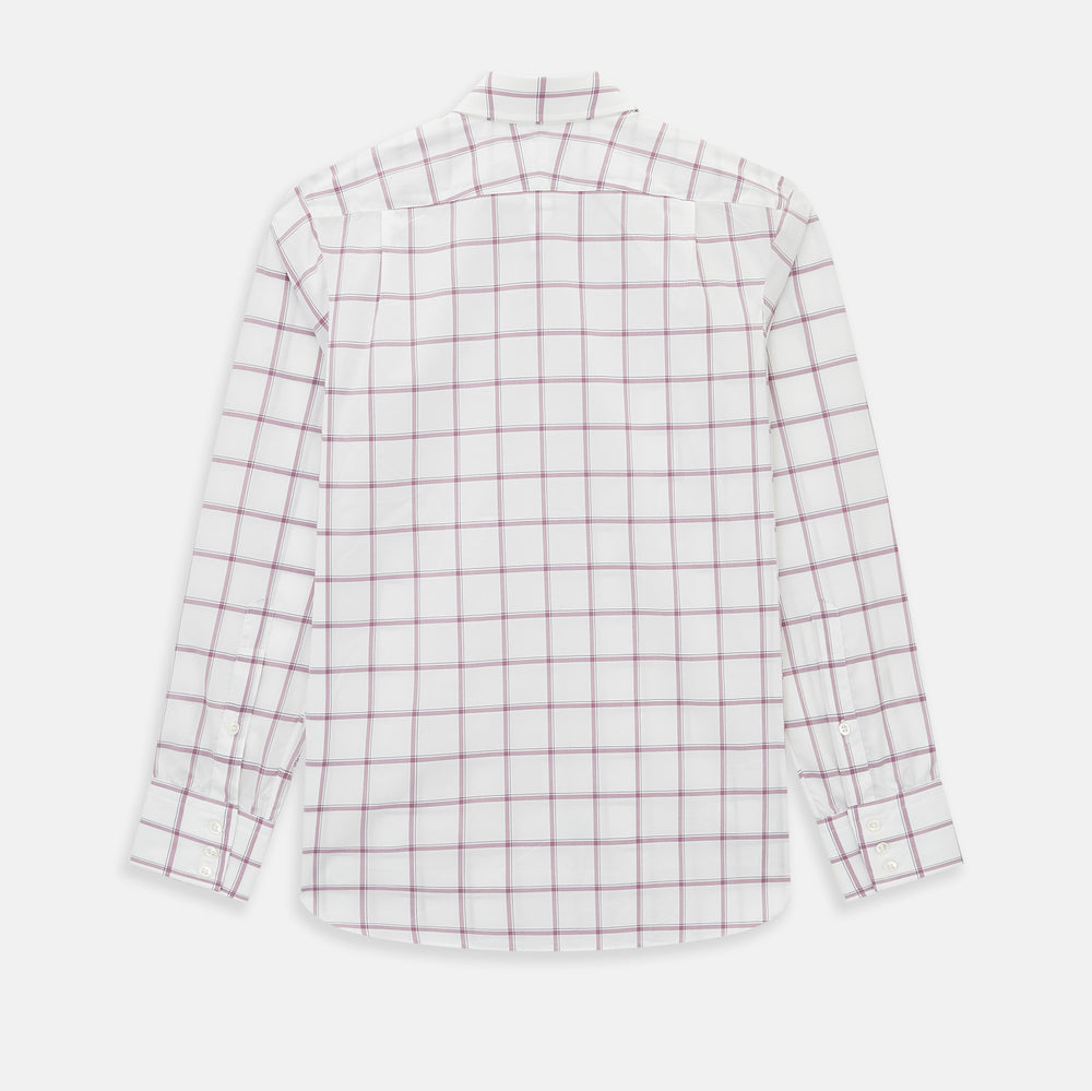 PINK LARGE CHECK SHIRT 14.5