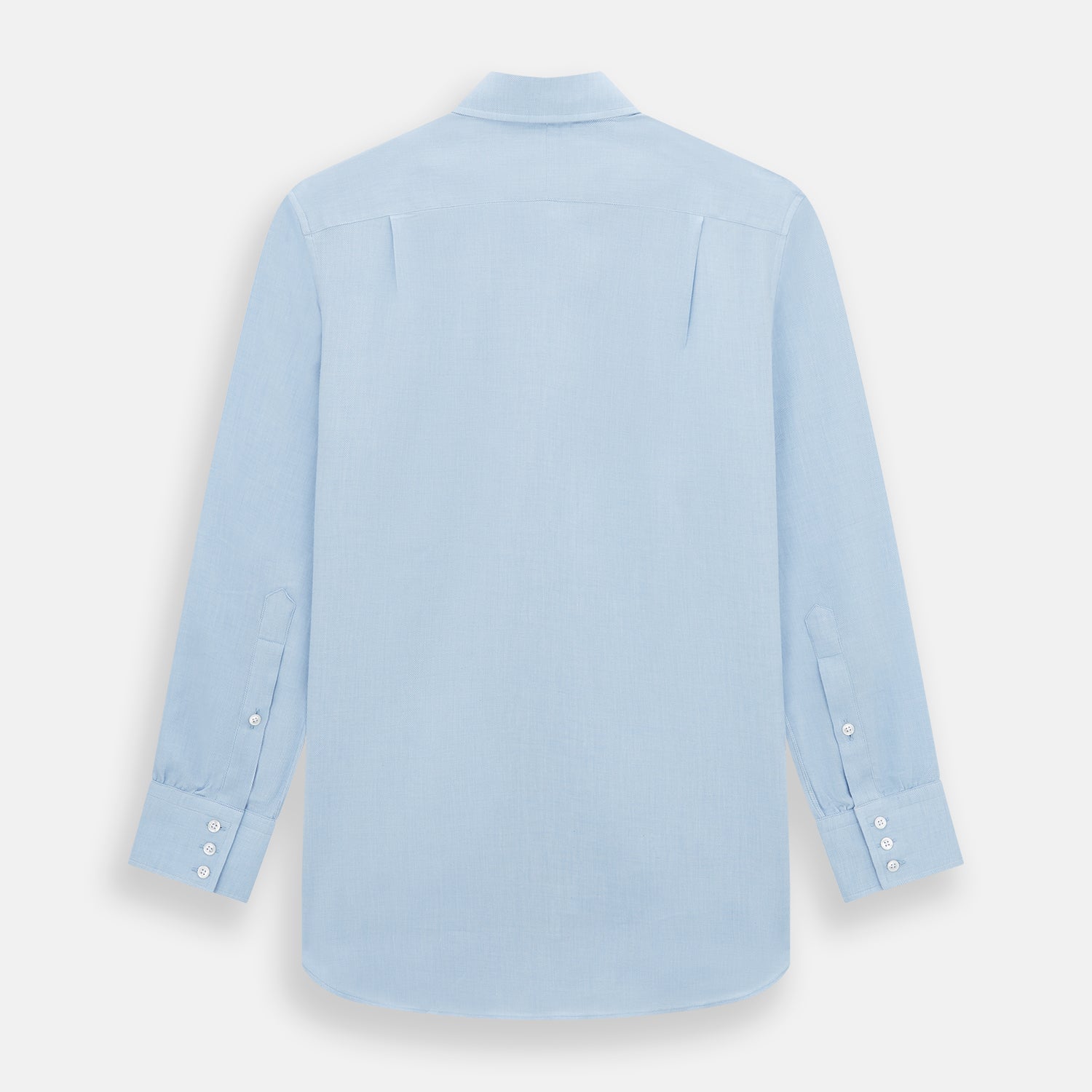 Tailored Fit Blue Cotton Cashmere Belgravia Shirt