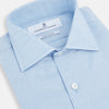 Tailored Fit Blue Cotton Cashmere Belgravia Shirt