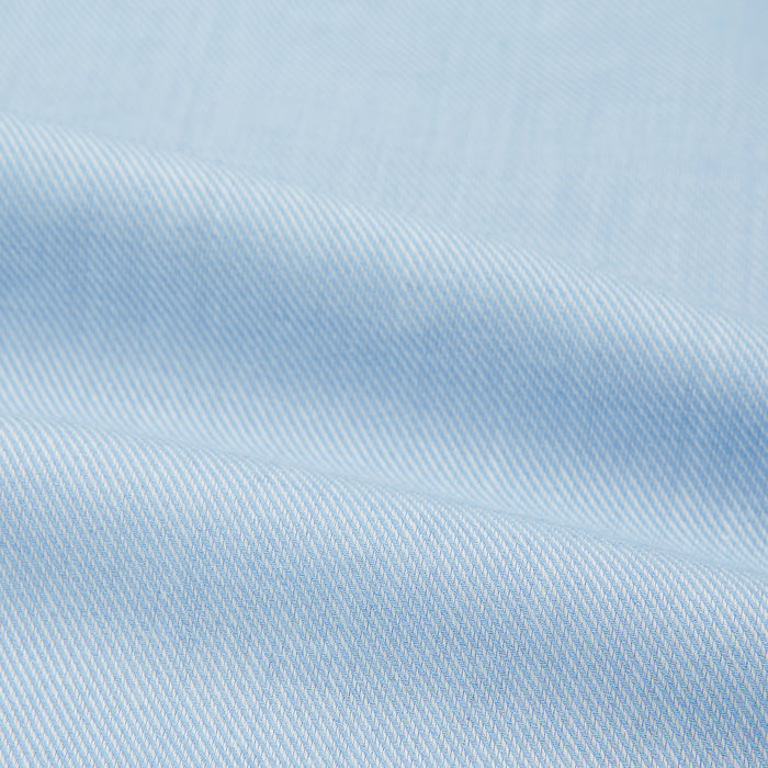 Tailored Fit Blue Cotton Cashmere Belgravia Shirt Image 5