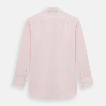 Tailored Fit Pale Pink Cotton Cashmere Belgravia Shirt Image 2