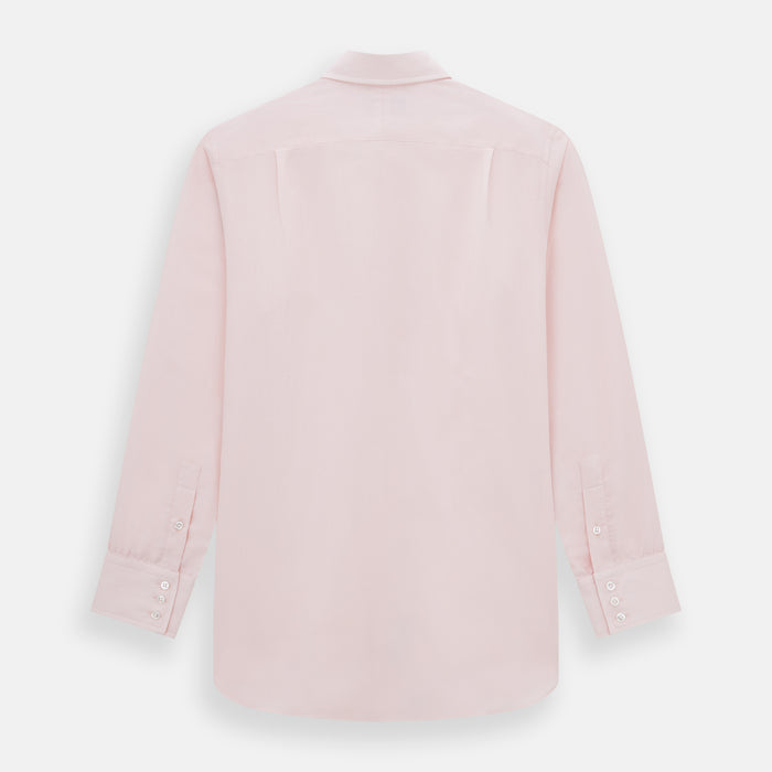 Tailored Fit Pale Pink Cotton Cashmere Belgravia Shirt Image 2