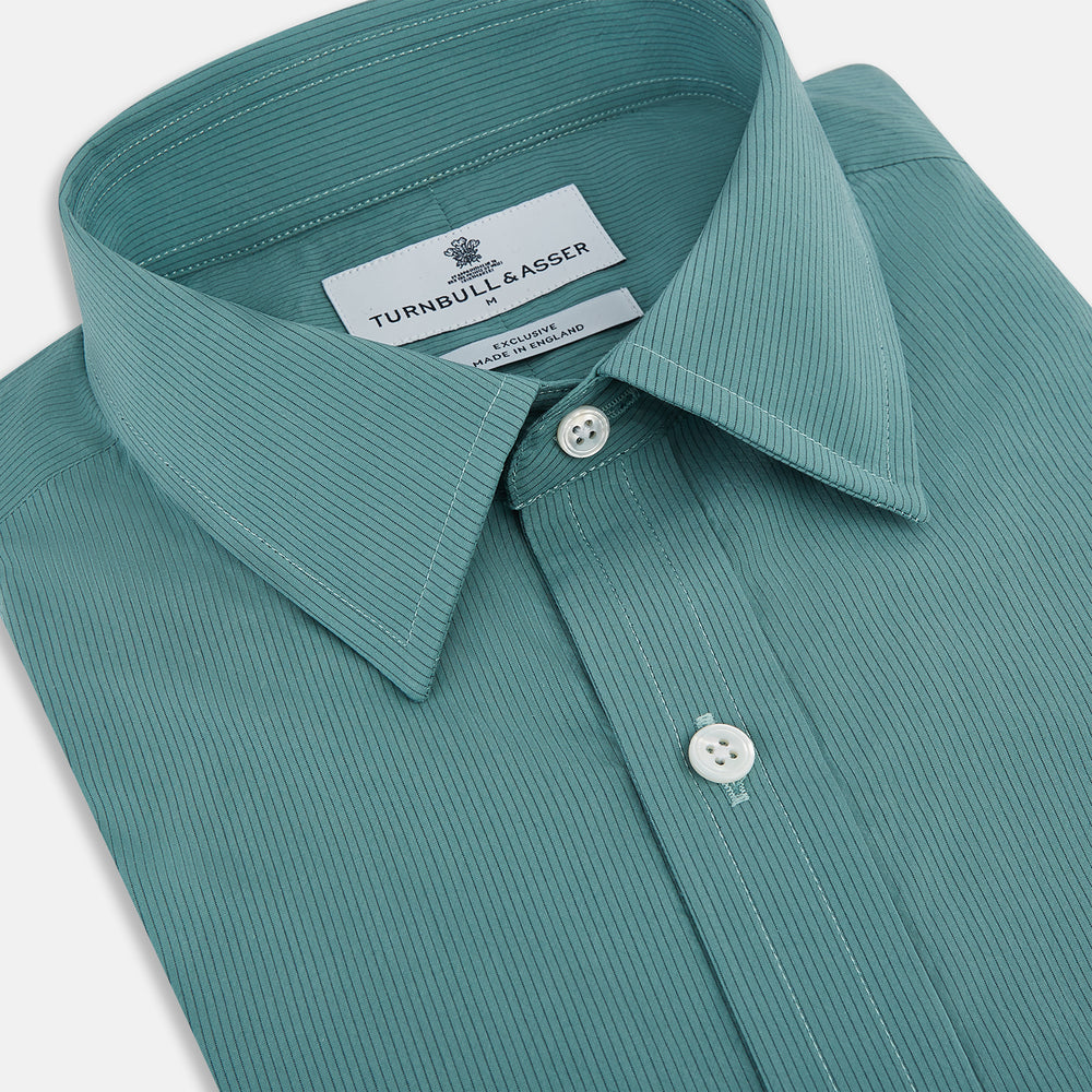 Sage Pinstripe Richmond Shirt XXL