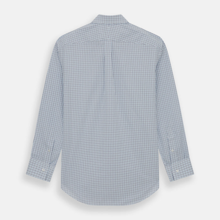 Blue Double Graph Check Richmond Shirt Image 4