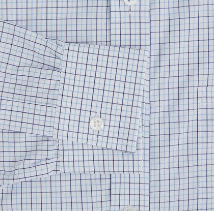 Blue Double Graph Check Richmond Shirt Image 2