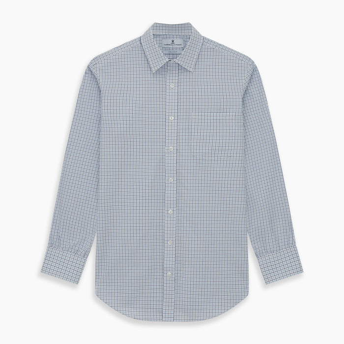 Blue Double Graph Check Richmond Shirt Image 5