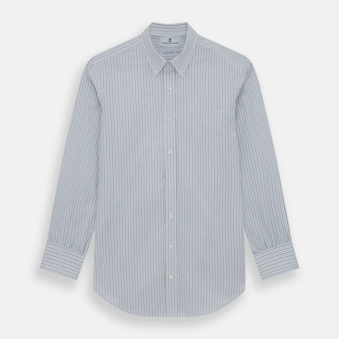 Blue Double Pinstripe Richmond Shirt