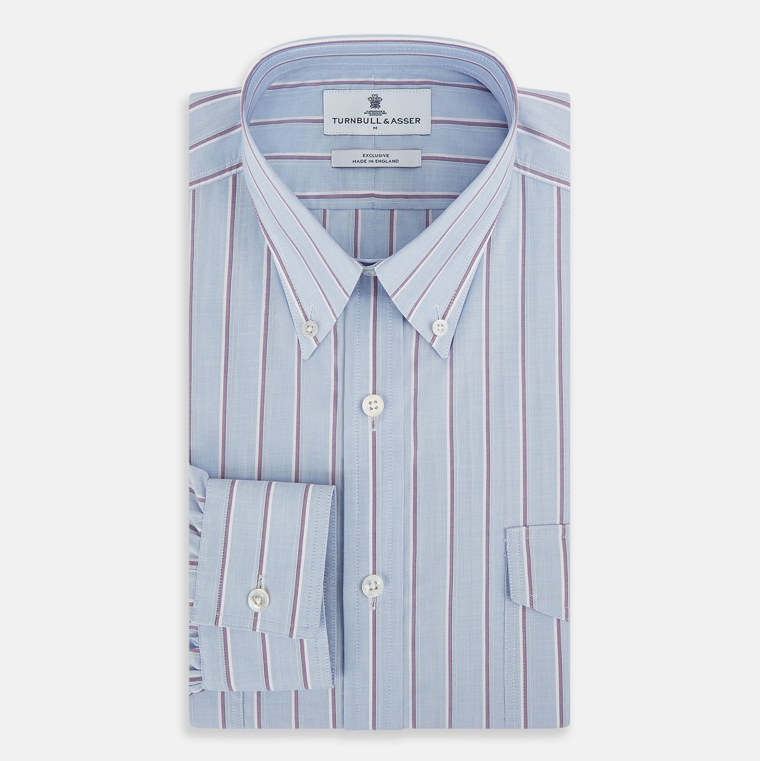 View 5 of product Navy and Purple Multi-Stripe Richmond Shirt XXL