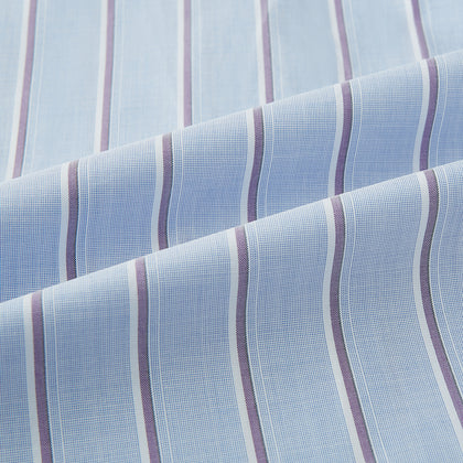 Navy and Purple Multi-Stripe Richmond Shirt Image 5