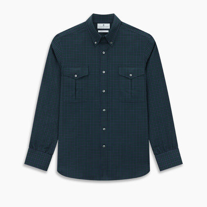 Modern Black Watch Tartan Richmond Shirt Image 6