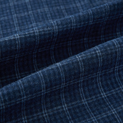 Indigo Tonal Windowpane Richmond Shirt Image 5