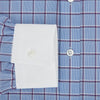 View 4 of product Blue and Purple Windowpane Check Richmond Shirt with Contrast Collar & Cuffs XXL