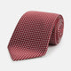 Slim Burgundy and White Diamond Silk Tie