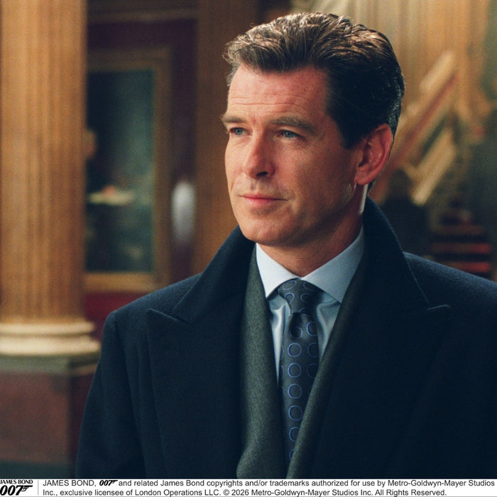 Die Another Day Circle Silk Tie As Seen On James Bond Image 1