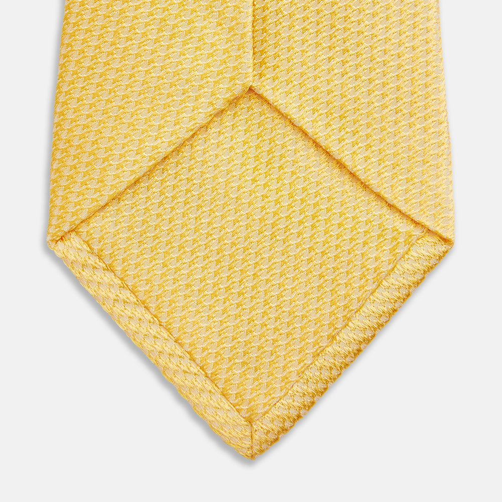 Yellow Lace Silk Tie