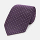 Lilac and Purple Micro Dot Silk Tie