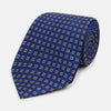Blue and Yellow Multi Dot Silk Tie
