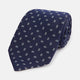 Navy Micro Rectangle Silk Tie