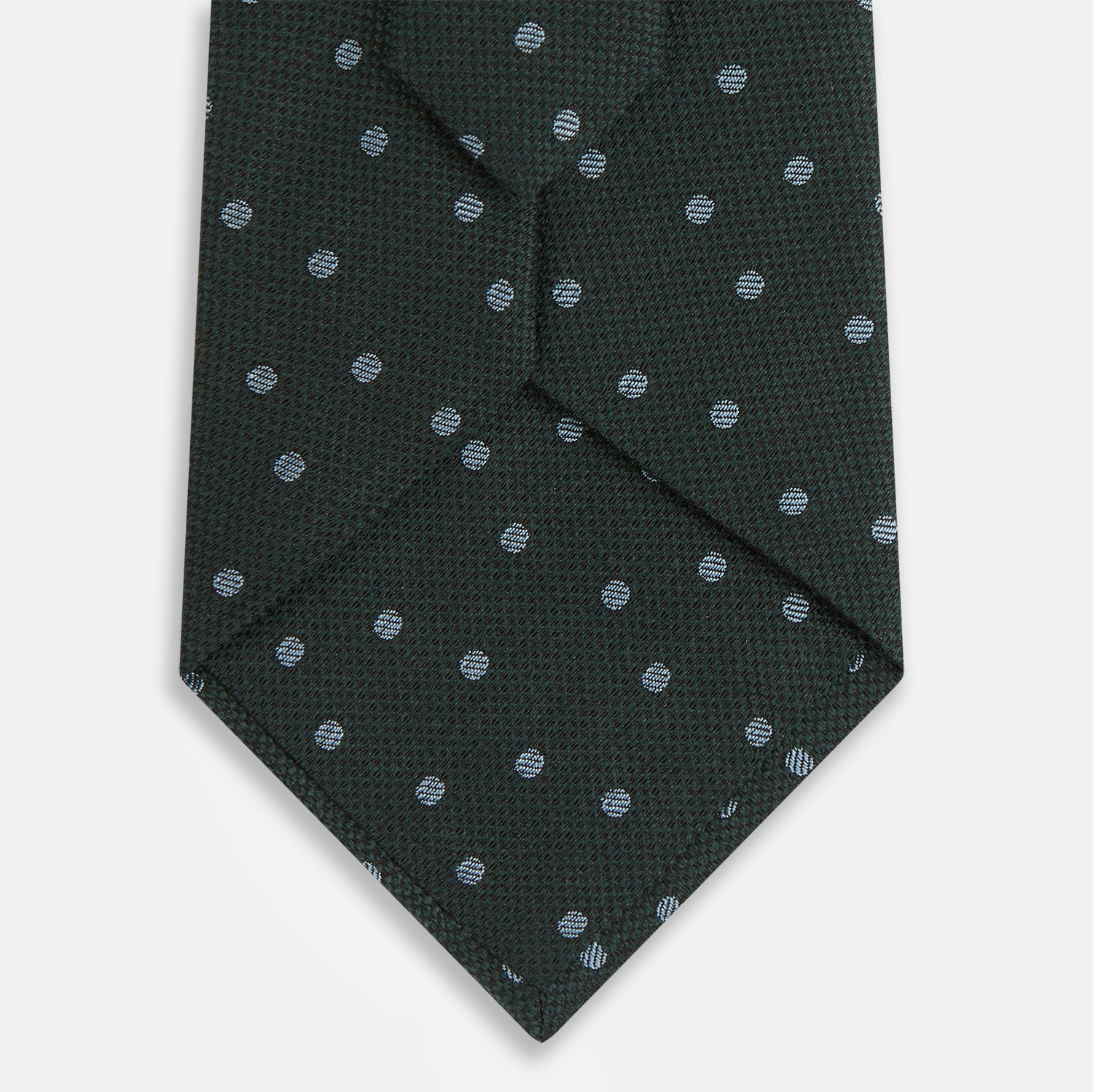 Pale Blue and Green Micro Dot Silk Blend Tie
