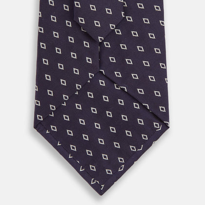 Blue Diamond Silk Tie Image 2